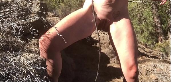  Outdoor Nipple Torture for Submissive Painslut